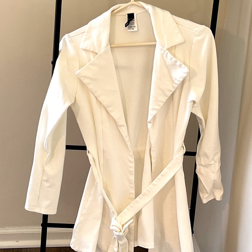White blazer jacket
